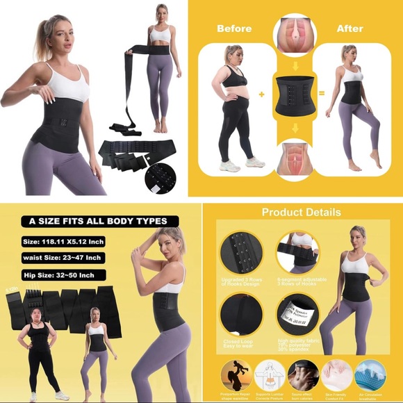 Accessories Womens Exercise Waist Tummy Trainer Slimming Workout